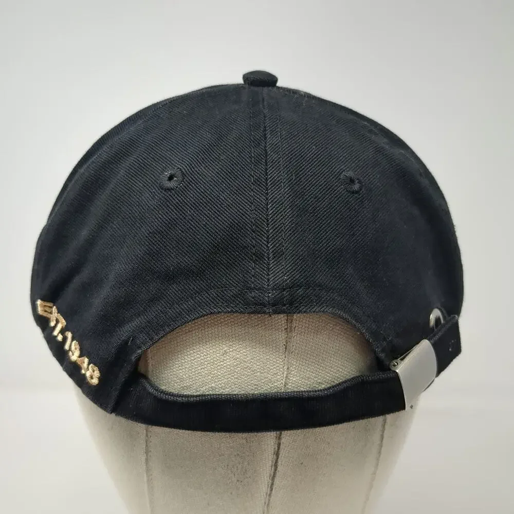 Robertson Supply Baseball Cap Black One Size Gold Embroidery EST. 1948 Logo Hat